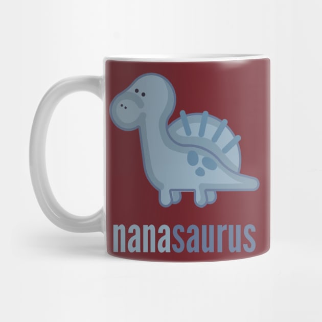 Nanasaurus Shirt Dinosaur Family Shirt Set by DoggyStyles